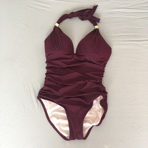 Victoria's Secret One-Piece Plum Bathing Suit